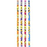 Emoji Pencil, 7.5-Inch, Pack of 48