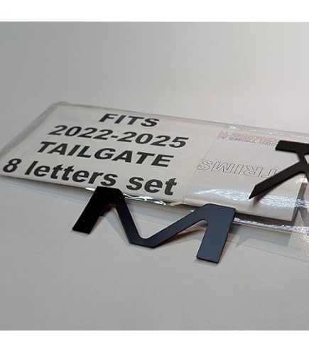 SET OF 3: Front Rear "Kia" "Sportage" Letters Plastic Overlay In Gloss Black - Foto 6