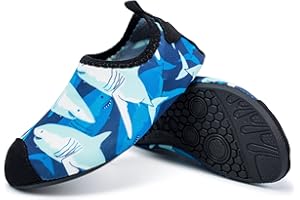 L-RUN Toddler Water Shoes Barefoot Aqua Socks Kids Swim Shoes for Beach Pool Surfing Yoga