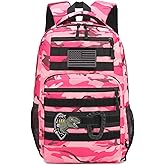 SunForMorning Kids Tactical Backpack Army Molle Bookbag Military Boys Backpack for School, Outdoor, Camping, Pink CM