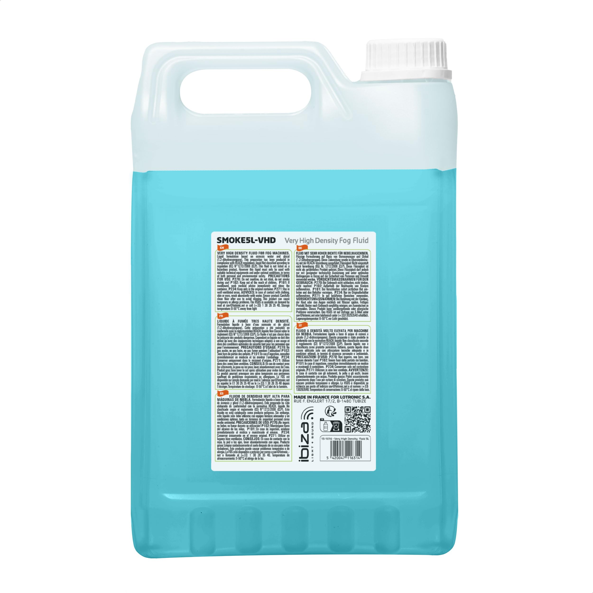 Ibiza - SMOKE5L-VHD - Very high density smoke machine fluid - 5 litres
