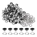 HARFINGTON 100PCS Grommets Eyelets 1/4 Inch