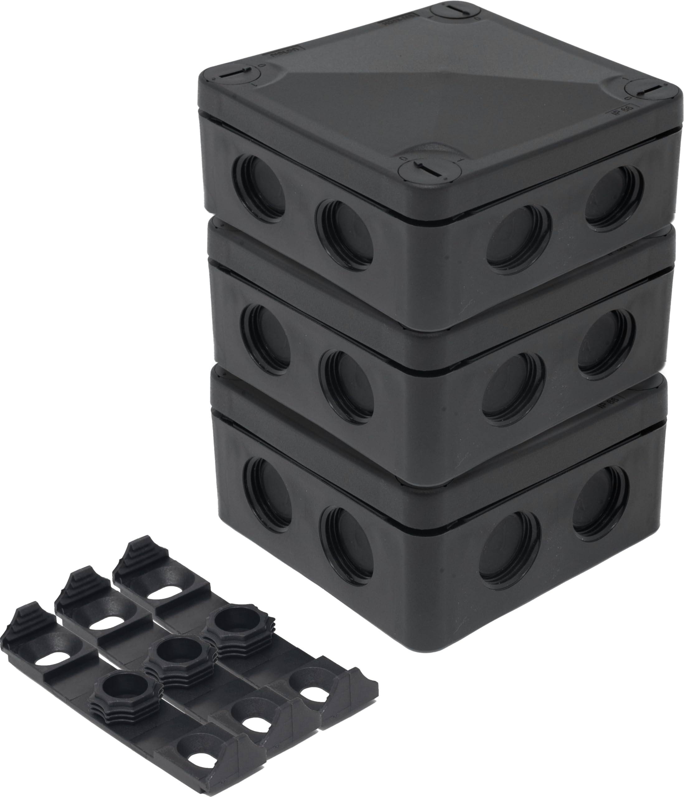 IP66 External/Outdoor Waterproof Junction Box (86x86x50mm (3 pack)) — image 1