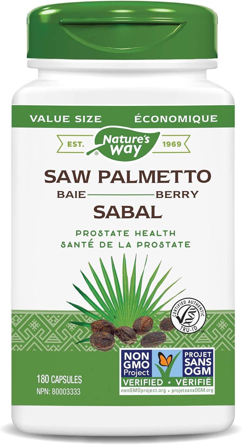 Nature's Way Saw Palmetto Standardized Extract, 180 Count Amazon.ca
