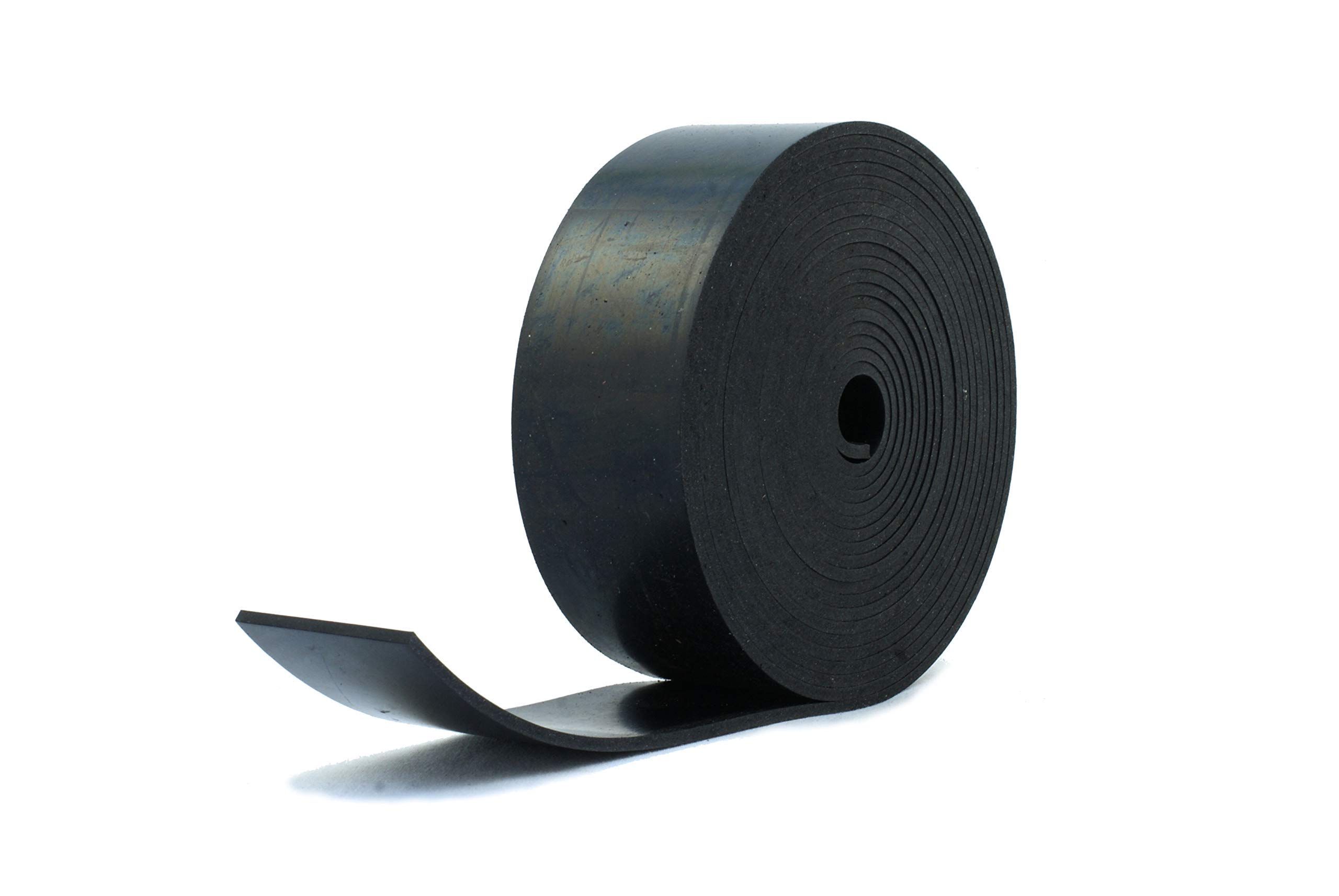 RS® Solid Rubber Strip 50mm Wide x 4mm Thick x 5m Long - SBR Rubber for Sealing, Cushioning, Weather Strip, Anti-Vibration, Anti-Slip, Gaskets & DIY