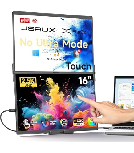 Amazon.com: JSAUX FlipGo Touchscreen 16