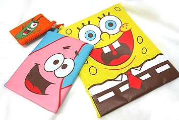 Amazon Co Jp スポンジボブ 3連ポーチ フェイス Msb 001 収納 便利