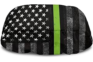 Knextrepoy USA Flag Winch Cover Dustproof Electric Winch Cover Indoor Outdoor Winch Accessories Waterproof Winch Protector for Most 8000-17500 Lbs Electric Winches