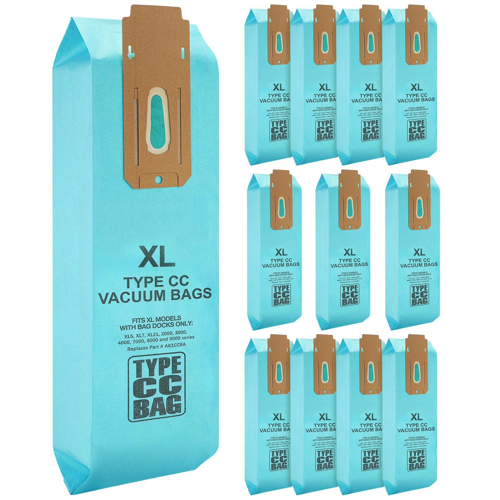 Photo 1 of 12 Packs Vacuum Bags for Oreck Type CC, Compatible with All Oreck XL Upright Vacuum Cleaner - Replaces Part # CCPK8DW