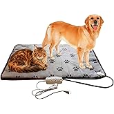 Dog Heating Pad for Large Dog Bed Pet Outdoor Indoor House,Electric Heating Mat for Dog House Crate Pad for Small Medium Pet