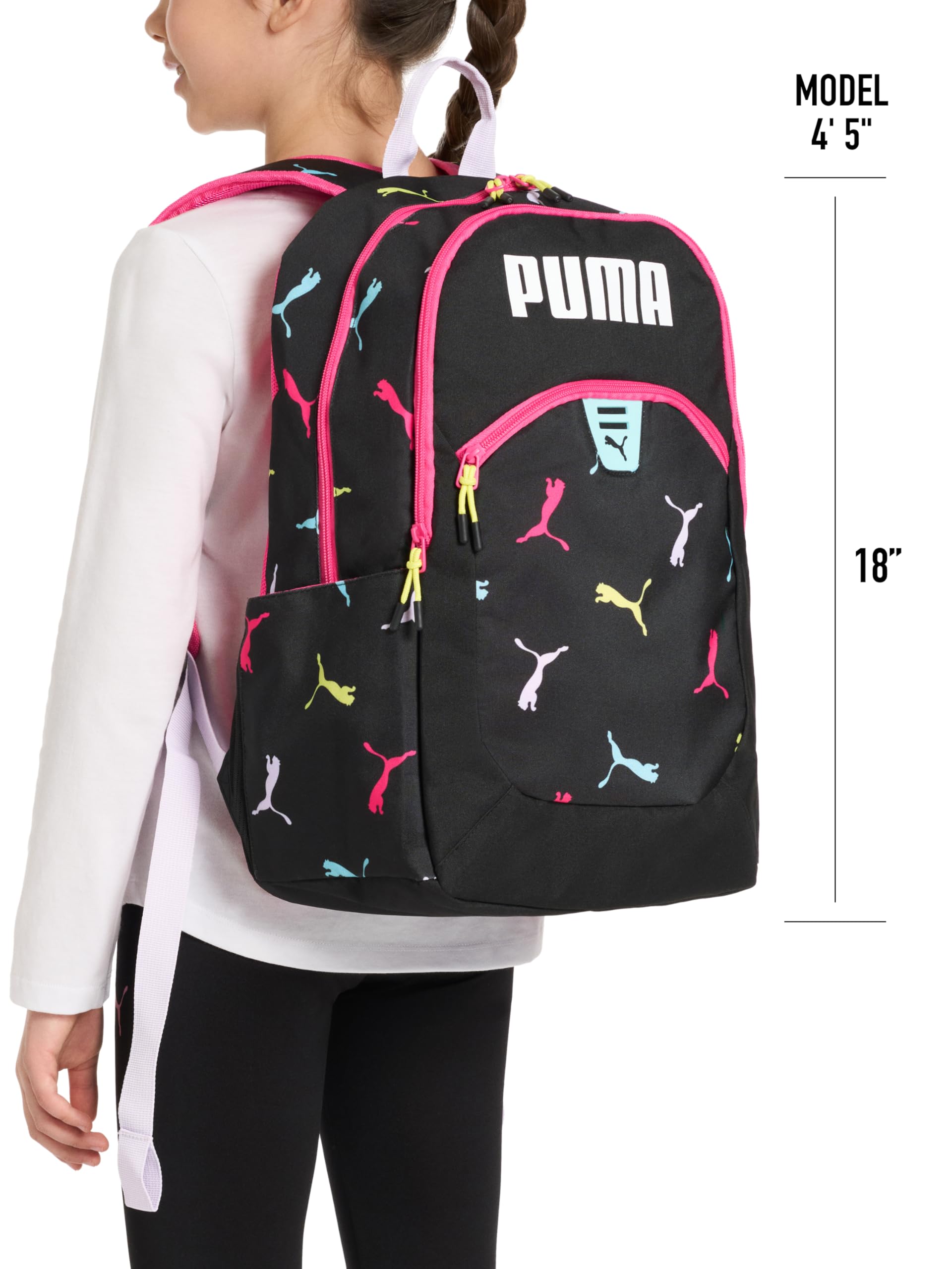 PUMA Unisex Kid's Rally 300 Backpack, Modern Mint/New Navy, Large