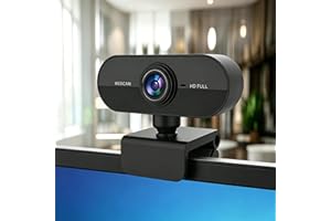 Webcam with Microphone, 30FPS Full HD 1080P Webcam Video Camera for Computers PC Laptop Desktop, USB Plug and Play, Conferenc