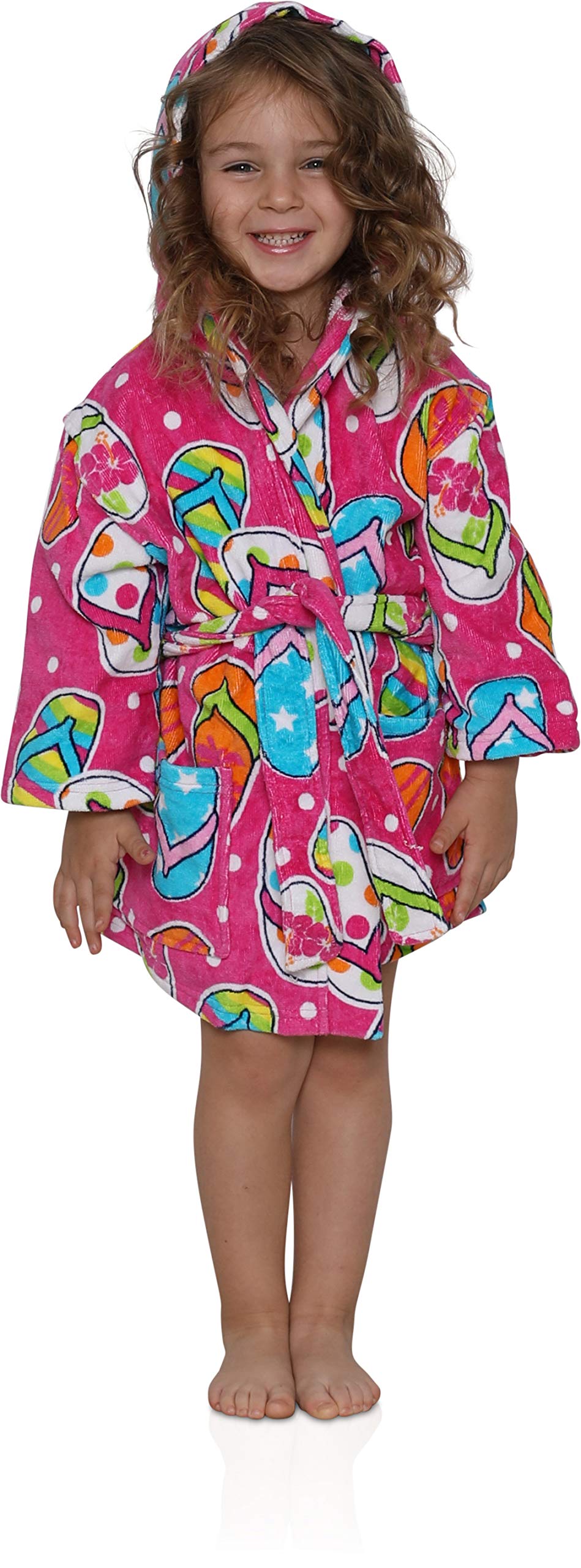 Komar Kids Ocean Print Cotton Hooded 