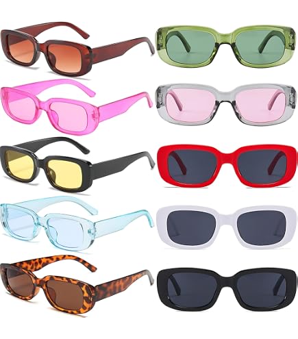 Amazon.com: Frienda Retro Rectangle Sunglasses for Women 90s  display picture 1