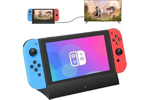 RuntoGOL TV Docking Station for Switch and Switch OLED,Replacement for Official Switch Dock,Switch Docking Station Support 4K HDMI Adapter/Type C Port/3 USB Ports