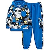 Auiopila Boys Clothes Camouflage Patchwork Long-Sleeved Hooded Sportswear, Camouflage Sports Pants,Boys Outfits
