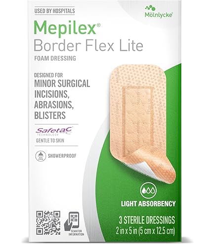 Mepilex Lite 医療用ドレッシング 15x15cm×25枚 Molnlycke® Mepilex® Lite Dressing – AliMed
