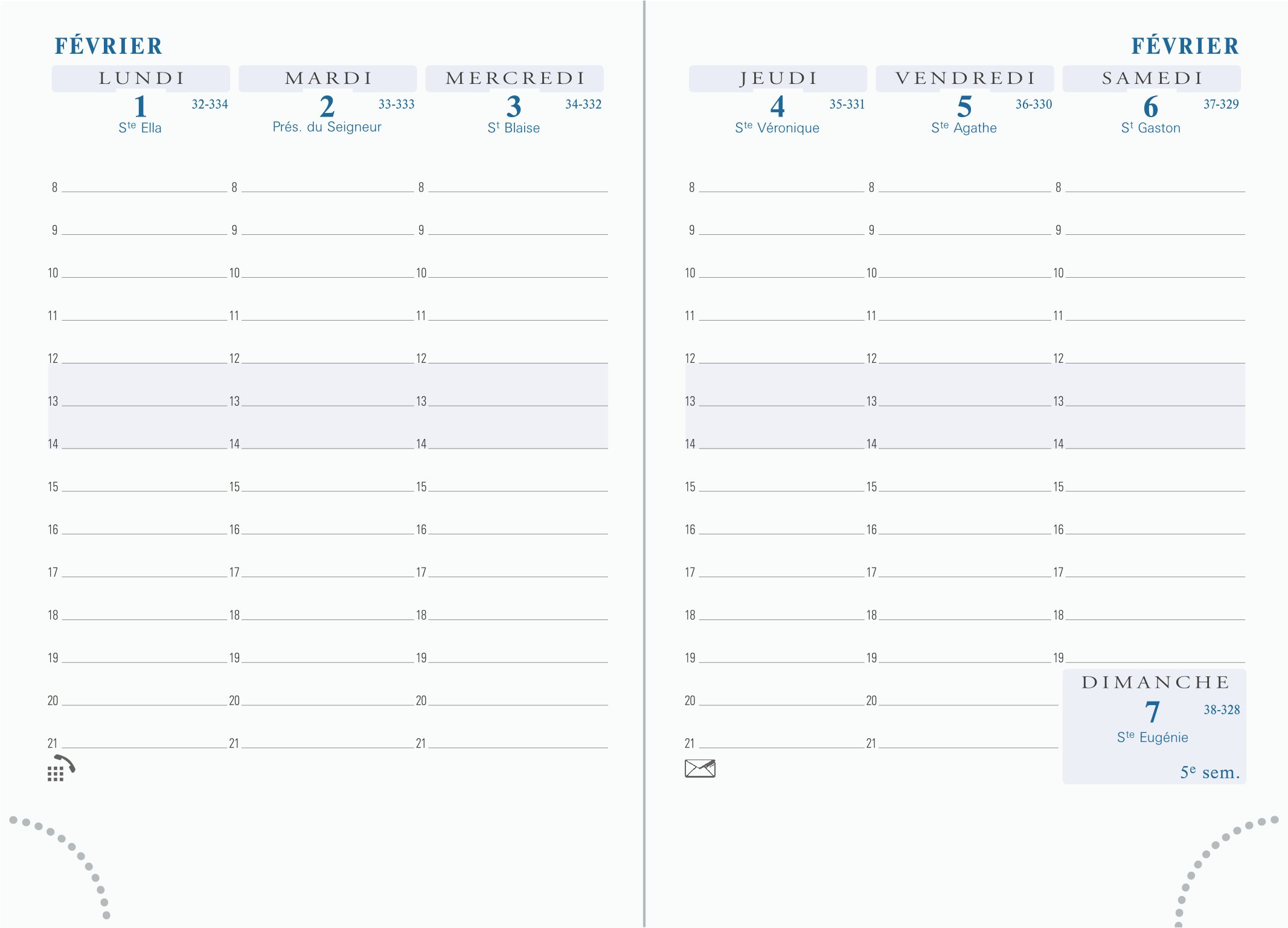 Exacompta 15840 Diary Insert