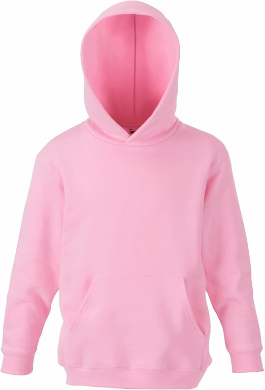 Fruit of the Loom Kids Hooded Sweat Children's T-Shirt, blue, 5 years
