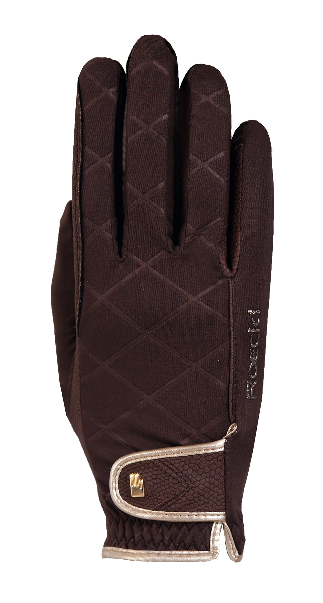 Roeckl Sports equestrian gloves JULIA, ladies winter riding glove, mocha 7,5