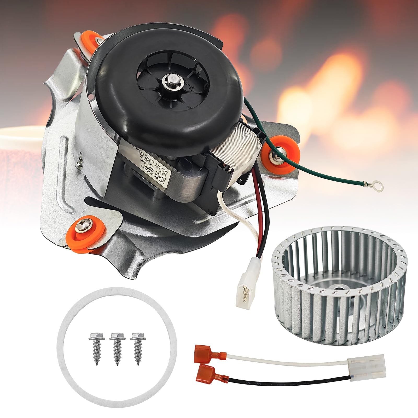 Photo 1 of 326628-761 HC21ZE125A Furnace Draft Inducer Motor Assembly Compatible with Carrier Bryant Payne Models Furnace Blower Motor Exhaust Vent Venter Motor Replace 347822-761