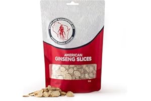 DAIRYLAND MANAGEMENT LLC Dairyland American Ginseng Slices - 8 oz Pack Wisconsin Ginseng Slices - Authentic American Ginseng - Non-GMO, Gluten Free Ginseng Root Slices - Use This Herbal Supplement in Soup, Tea, Congee