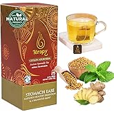 TERAPY Ceylon Stomach Ease Tea (1 Pack) - Premium Ayurvedic Herbal Tea for Healthy Digestion, Balancing Agni & Stomach Wellness - Relieves Bloating, Indigestion, & Gas - Decaffeinated - 18 Total Bags
