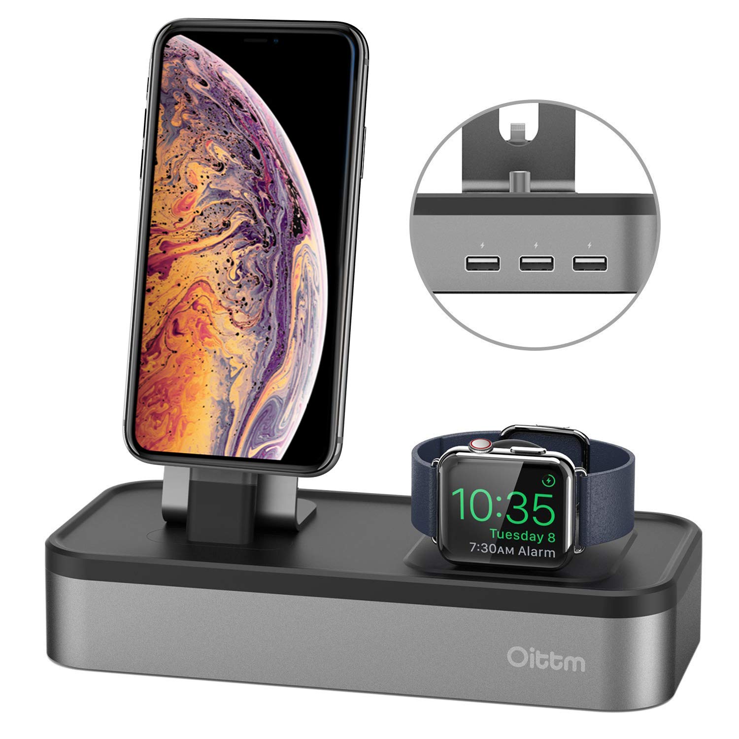Charging Stand for Apple Watch Series 4, Oittm [5 in 1 New Version] 5