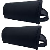 Ostlttyn 2 Pack Head Pillow for Lounge Chair Zero Gravity Chair Patio Lawn Adirondack Chair, Large Zero Gravity Chairs Cushion w/Adjustable Elastic Band, Soft Recliner Head Pillow for Indoor Outdoor