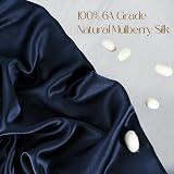 ZIMASILK 100% Mulberry Silk Pillowcase 19 Momme 6A Navy 50x75 cm view 2