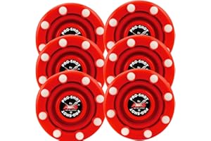 IDS INTERNATIONAL DESIGN SUPPLIES 6 Pack of IDS Roller Hockey Puck Pro Shot (Red)