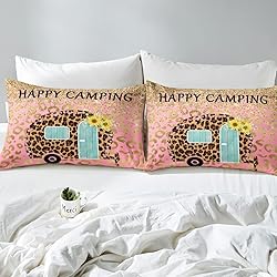 Camper Bedding Set Twin Size Comforter Cover for