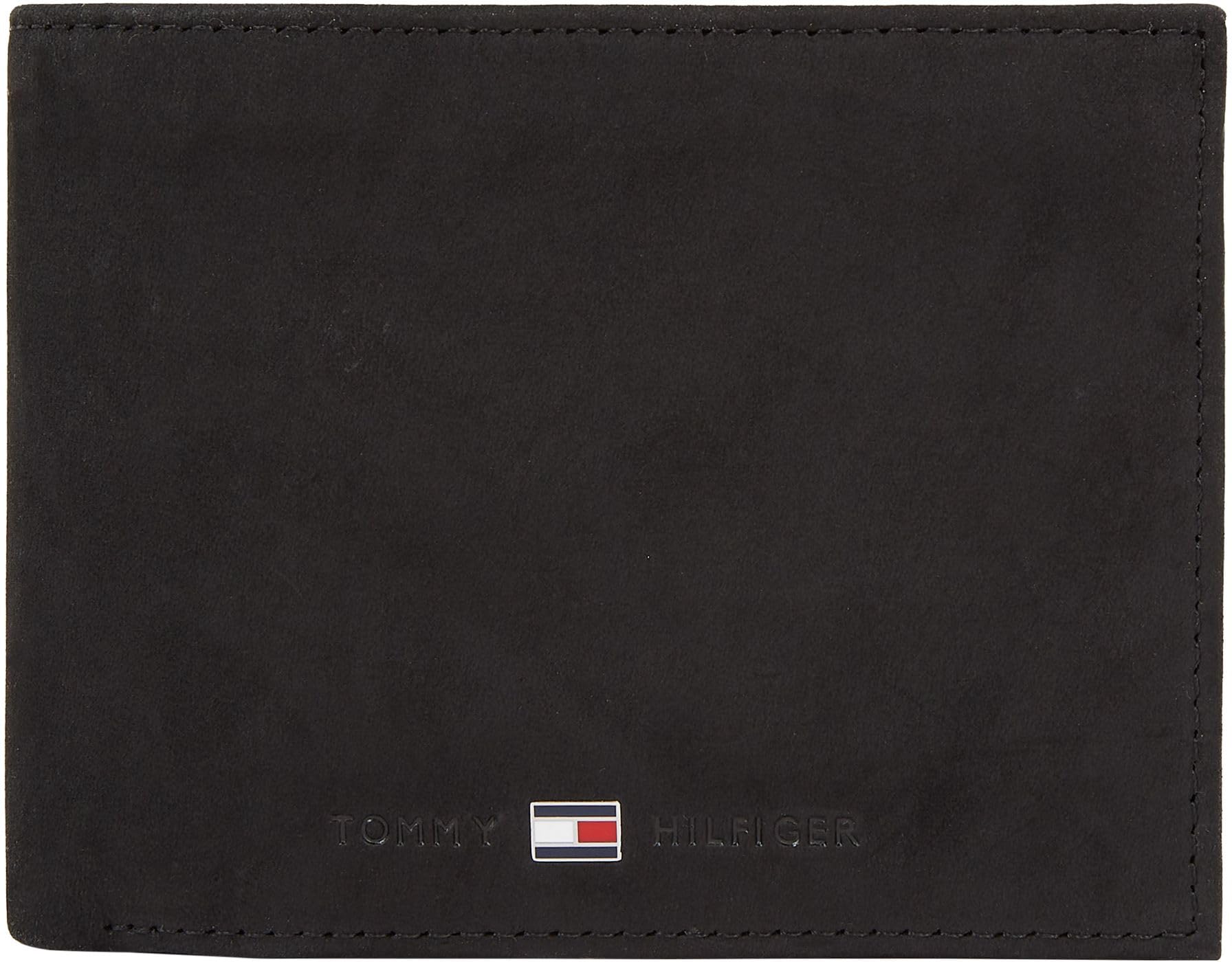 Tommy Hilfiger Men’s Johnson Wallet with Coin Pocket, Black (Black), One Size
