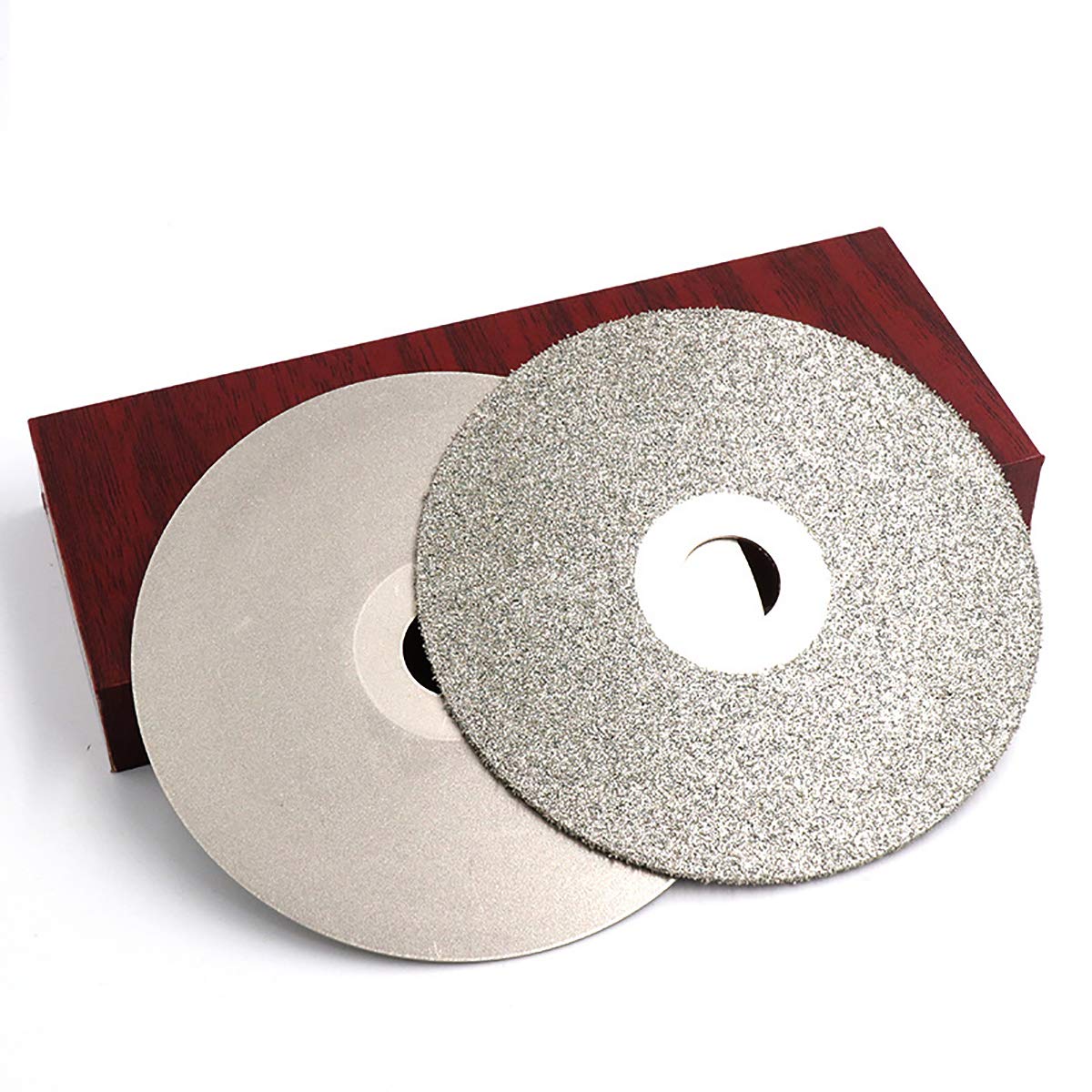 6" Double Side 320 Grit Glass Diamond Coated Grinding Wheel Grinding Sanding Polishing Disc Round Shaped Grinder for Angle Cutting Disc