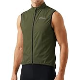 qualidyne Men's Windproof Cycling Vest, Full-Zip Sleeveless Bike Gilet | Lightweight design with a breathable mesh back and low-light visibility details for road cycling, commuting and layering