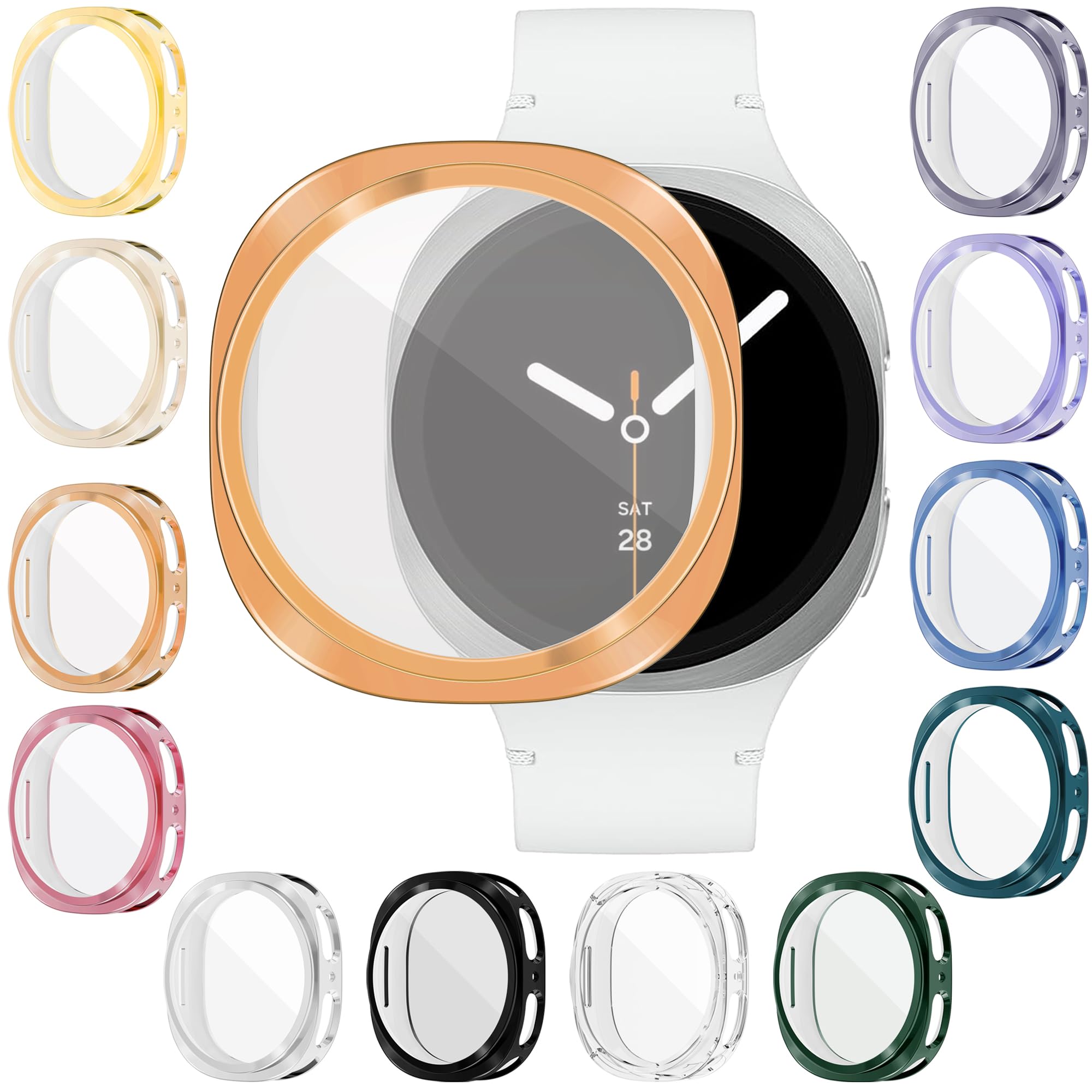 Photo 1 of [12 Pack] Watch Screen Protector for Galaxy Watch8 40mm, Soft TPU Watch Case Protective Cover for Samsung Galaxy Watch8 40MM(SM-L320)