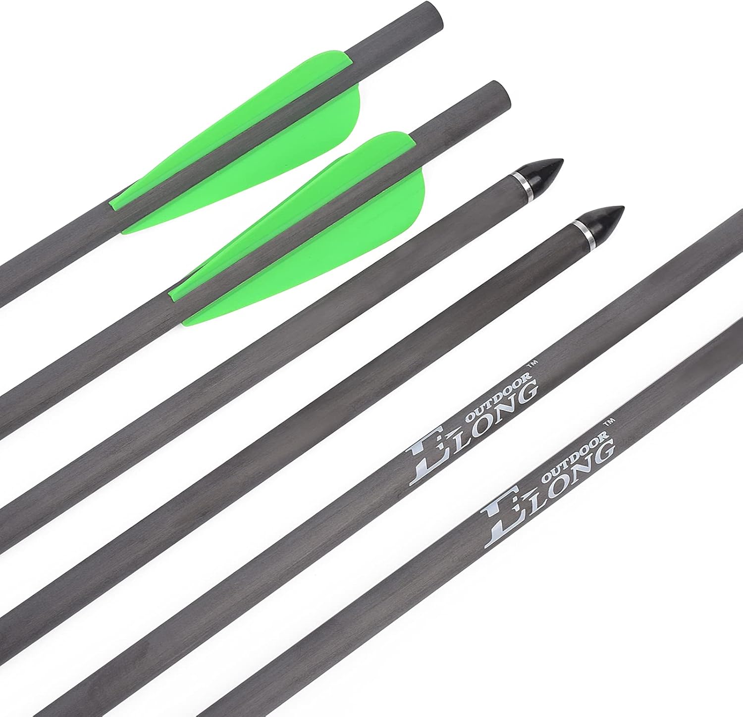 NIKA ARCHERY Airbow Arrows Carbon Shaft 26 inch Arrow Gun Air Rifle 6 Pack : Sports & Outdoors