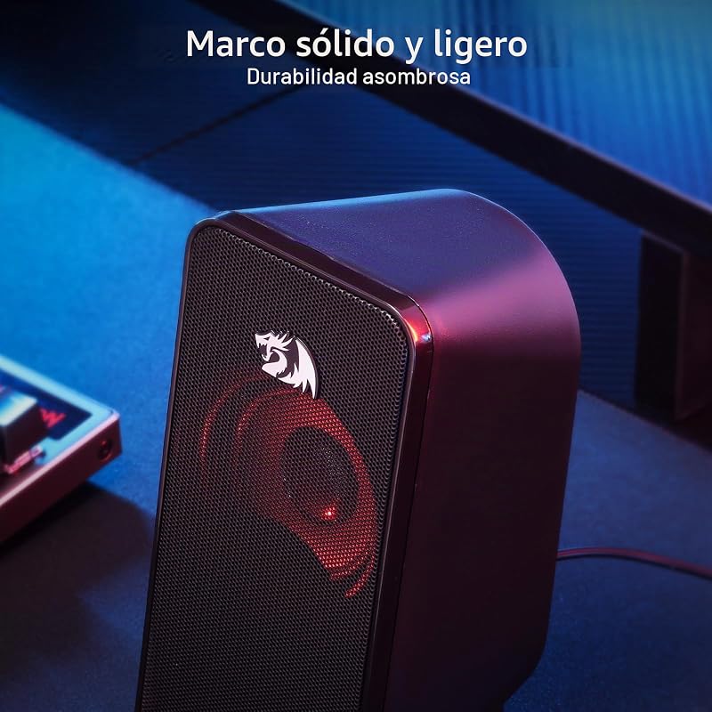 GS500 Altavoz PC 2.0 Retroiluminación Roja USB
