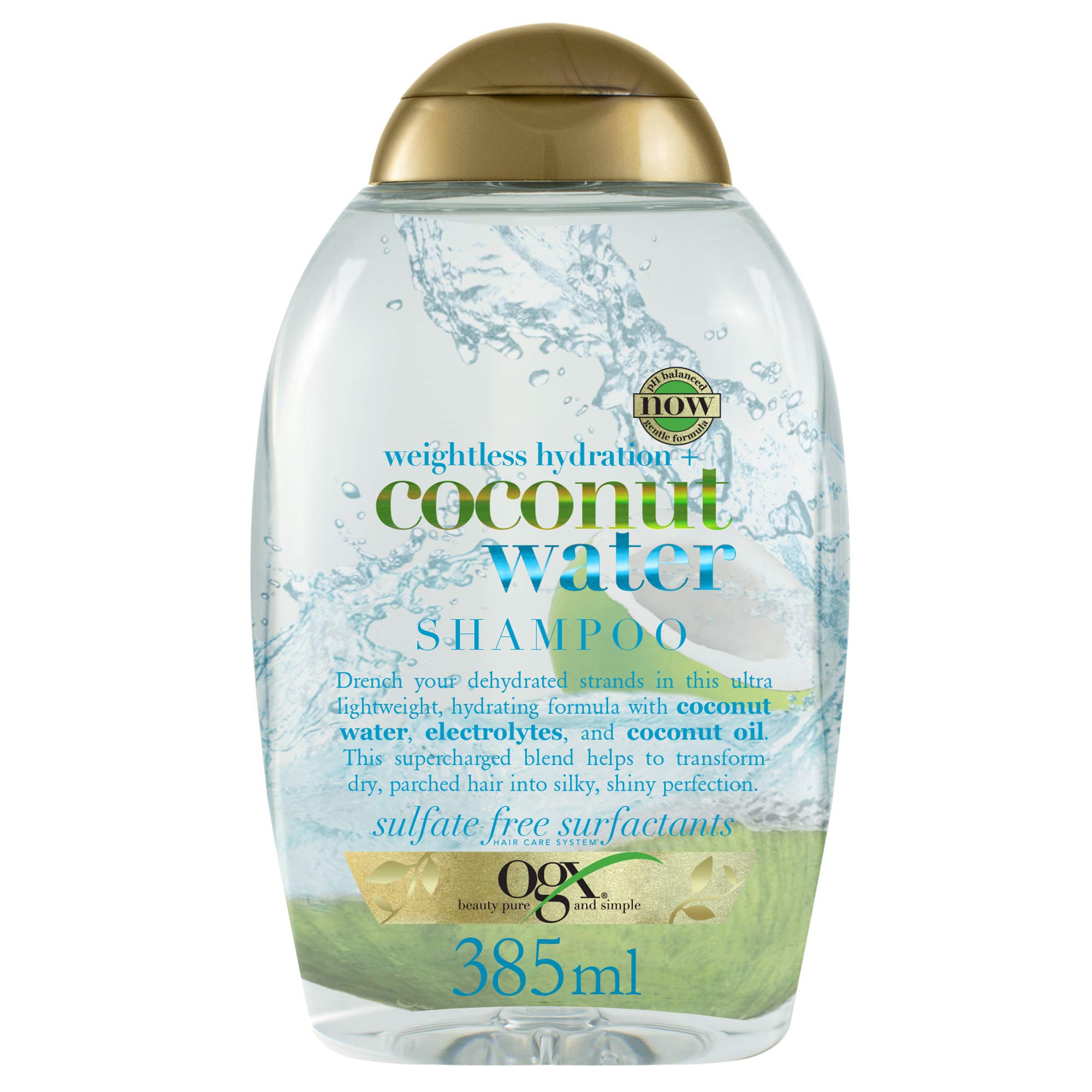 OGX Weightless Hydration + Coconut Water Shampoo, 385 ml
