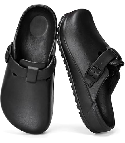 Amazon.com | Birkenstock Kay Super Grip Leather Black