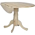 International Concepts Inch Dual 42 Drop Leaf Dining Table, Height, Natural