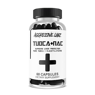 Agressive Labz TUDCA NAC 60 Count Tauroursodeoxycholic Acid N-Acetyl Cystine Combo Formula for the Optimal Liver Support Product