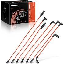 Carbole Yellow 8mm Spark Plug Wire Set For Chevy Blazer S10 GMC Jimmy 4.3L V6 – 7 Pieces