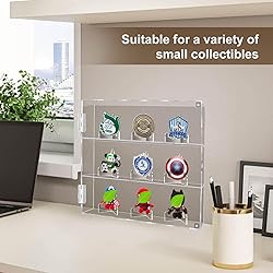 Acrylic Belt Buckle Display Case, Clear Wall Shadow