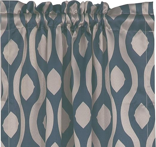 Amazon Com Dark Teal Waves Panel Pair 2 Panels 30 X 84 Home