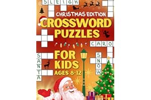 Crossword Puzzles for Kids Ages 8 to 12: 100 Challenging Crossword Puzzles for Kids | Christmas Edition | Large Print