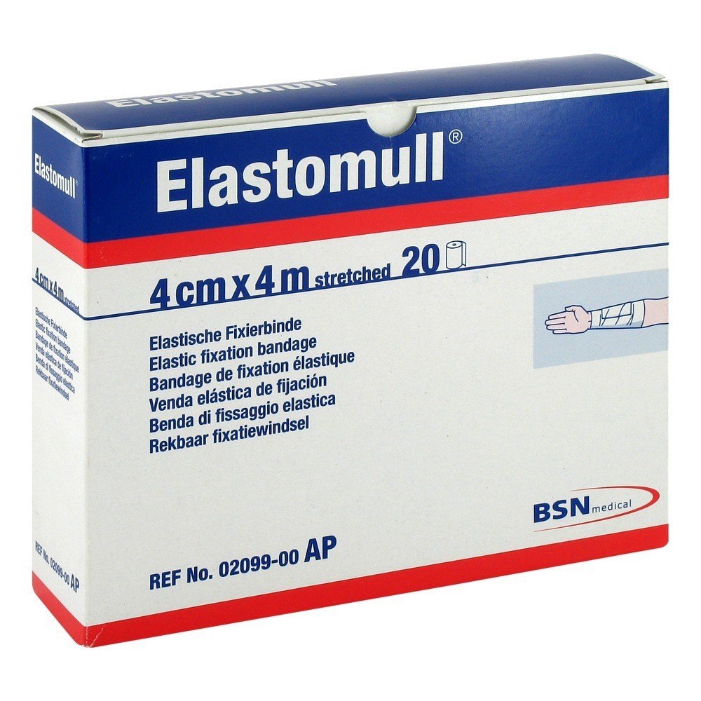 BSN Medical Fixation Bandage, 4 m x 4 cm, Sterile, Elastic, One Size, 20 count