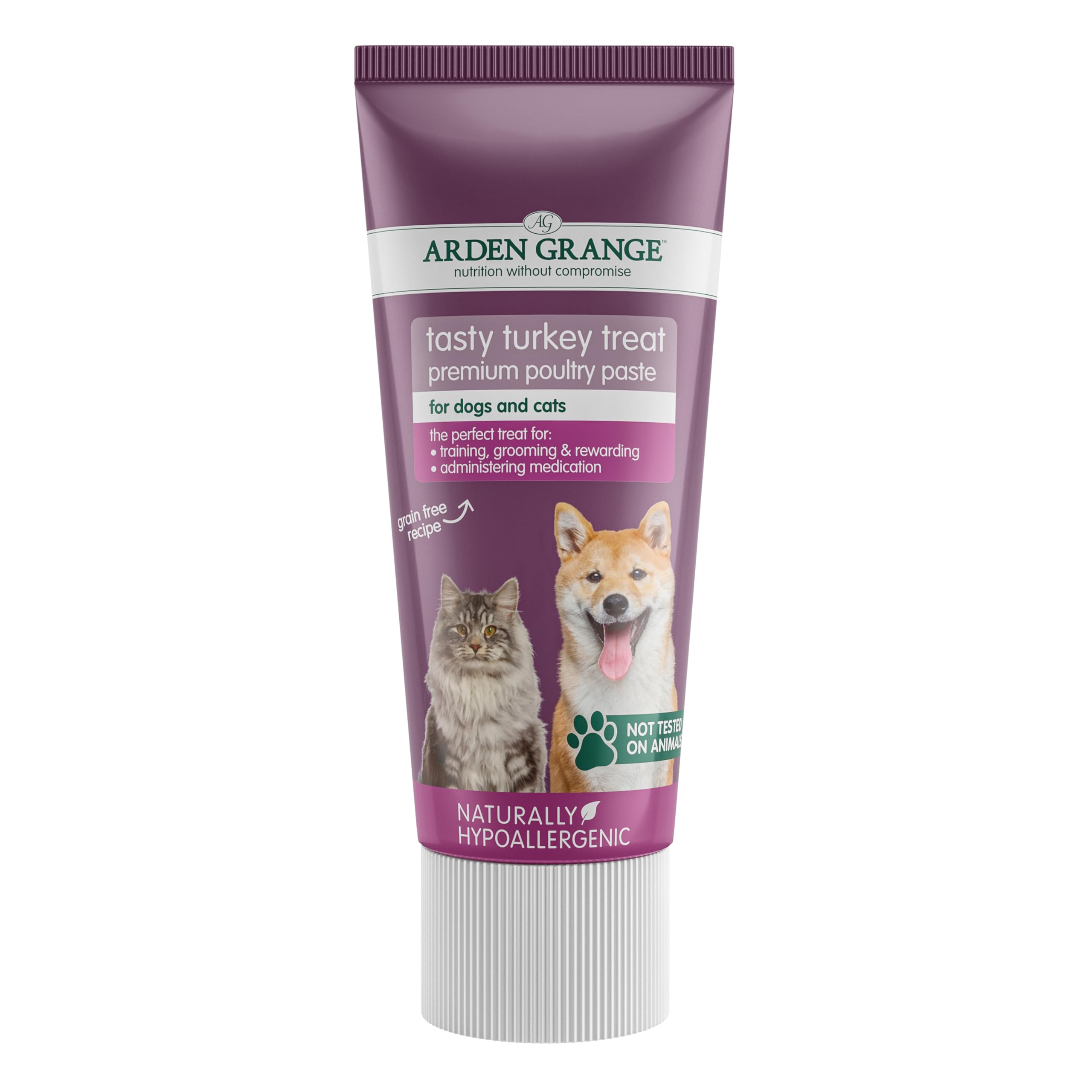 Arden Grange Tasty Turkey Treats for Cats and Dogs, Brown, 75 g (Pack of 12)