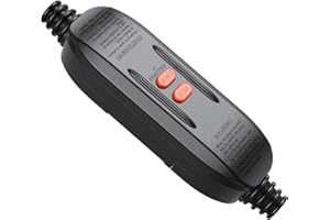 OAONAN Inline GFCI Plug 15 Amp with Auto Reset, Easy-Safe Industrial-Grade Ground Fault Protection for Power Pressure Washer, Hot Tub, Air Conditioner, Hair Dryer, Outdoor Tools, Lawnmowers