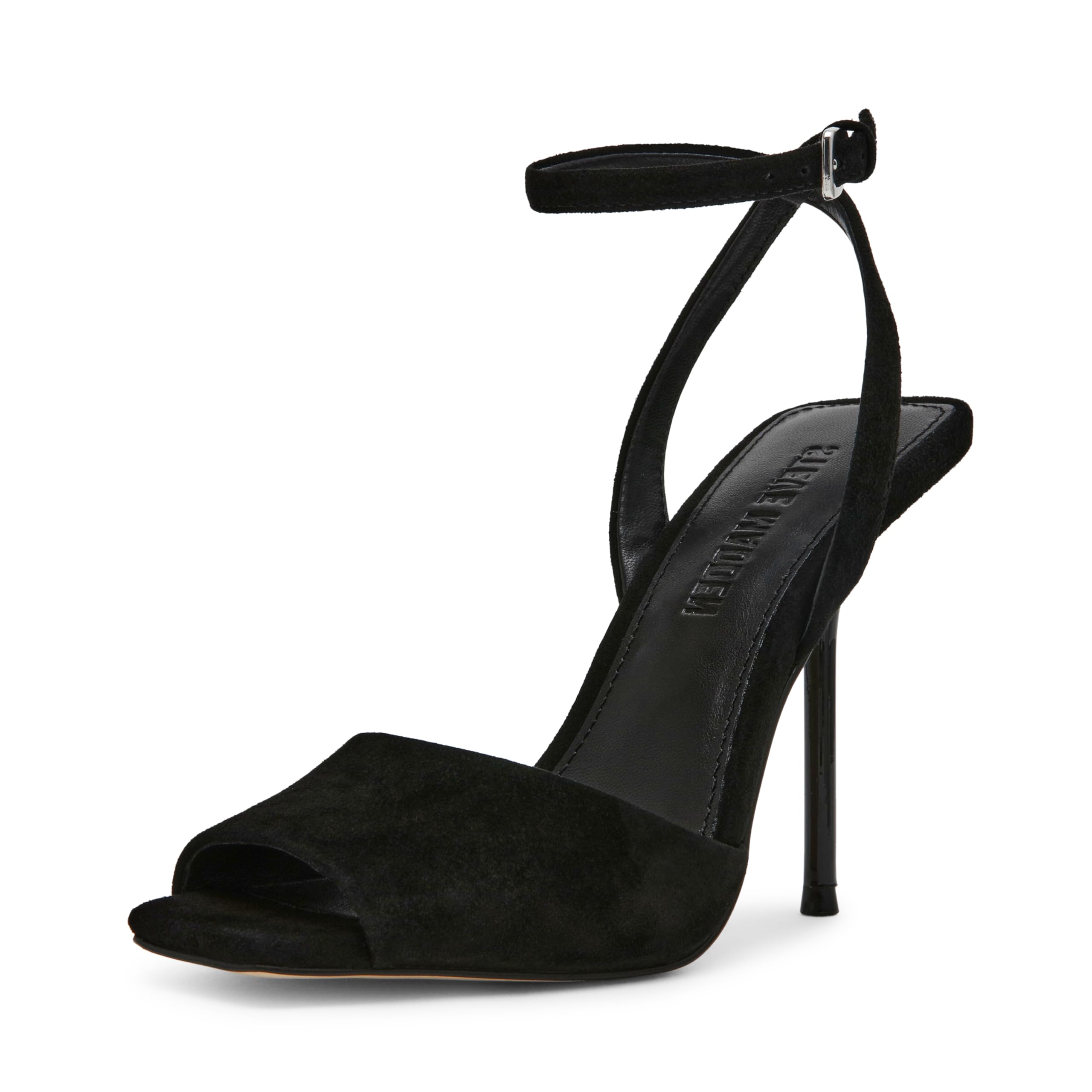 Steve Madden Women’s Lilac, Black Suede, 5.5